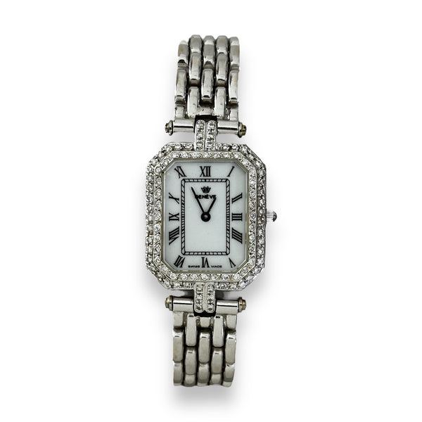 Vintage GENEVE Diamonds in 18K Gold Quartz Ladies Watch