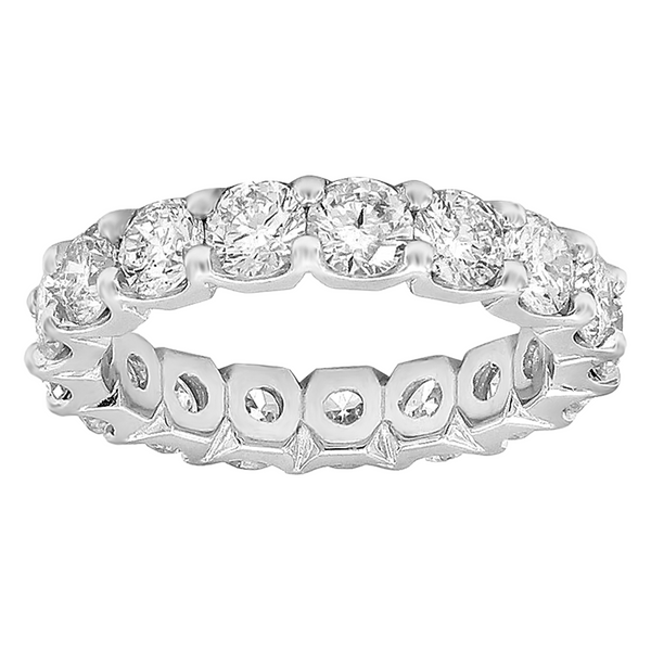 3.41ct Round Diamonds in 14K White Gold Full Eternity Wedding Band