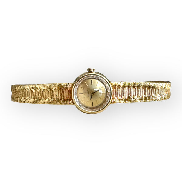 1960s Vintage OMEGA 18K Gold Mechanical Ladies Watch
