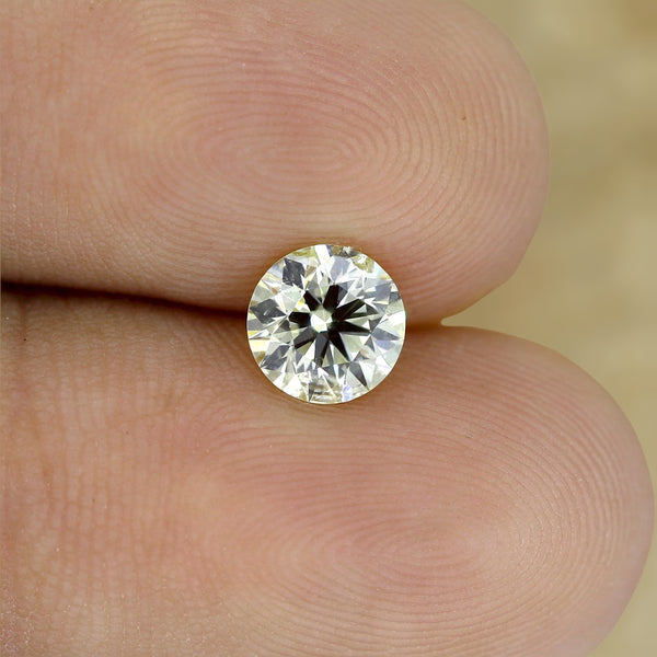 1.01ct Yellowish SI1 Round Shape Brilliant Full Cut Loose Diamond