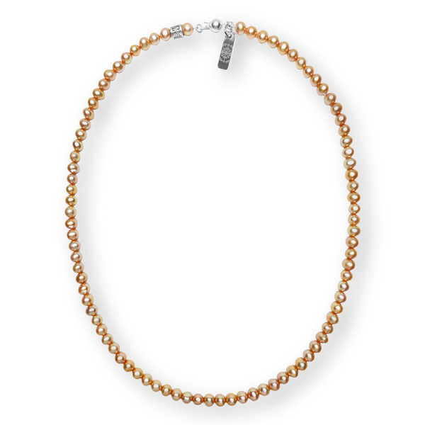Cultured Golden Freshwater Pearl Women’s Necklace