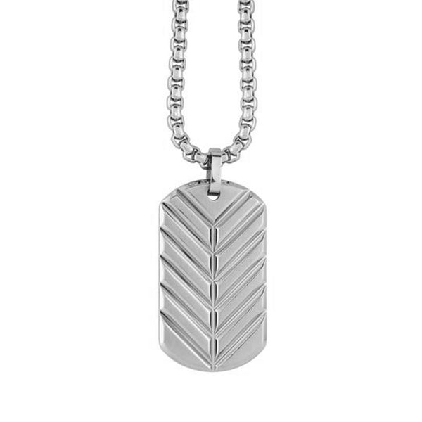 316L Stainless Steel Palomo Chevron Dog Tag 22"