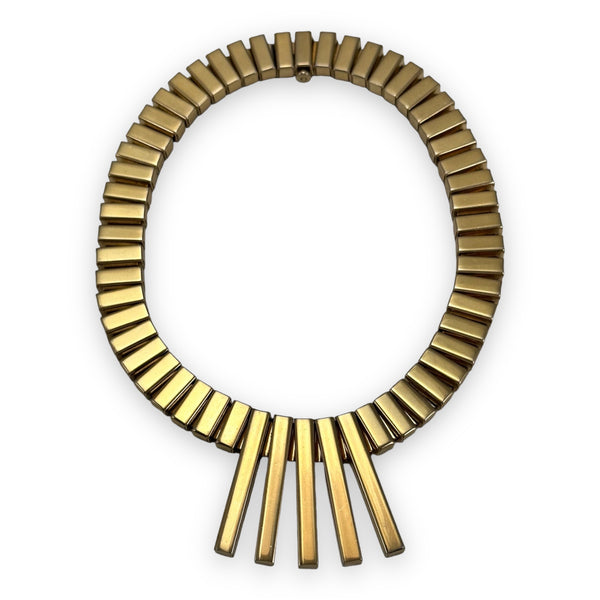Vintage 1930’s Art Deco Machine Age Gold Plated Waterfall Choker Necklace