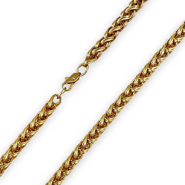 1970’s Vintage Gold Plated Spiga Chain Link Necklace