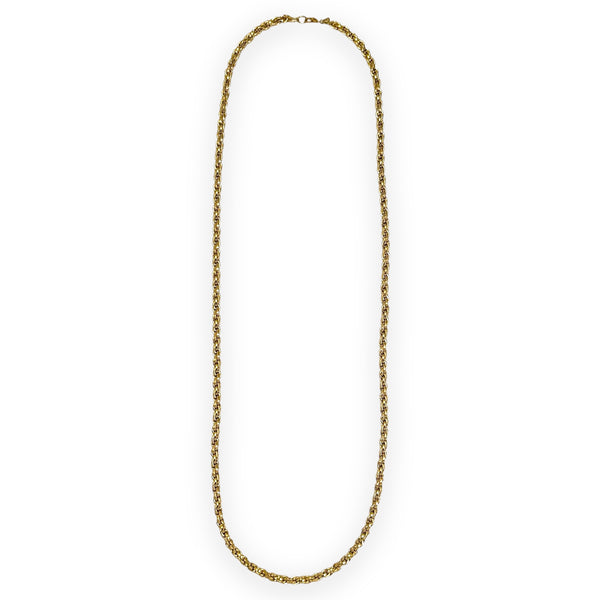 1970’s Vintage Gold Plated French Rope Chain Link Necklace